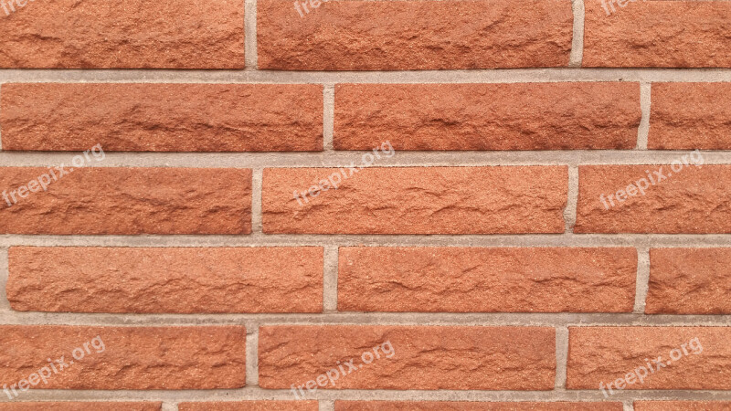 Texture Background Wall Brick Red