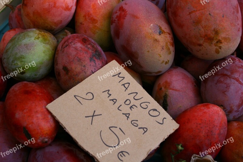 Mangos Fruit Local Market Fresh Fruit Exotic