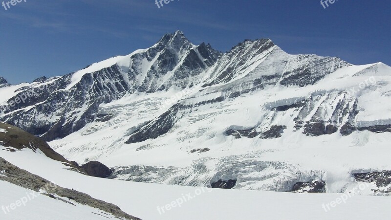 Mountain Snow Nature Alpine Landscape