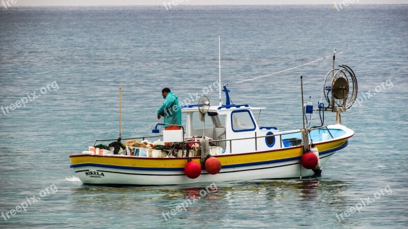 Cyprus Boat Fishing Free Photos