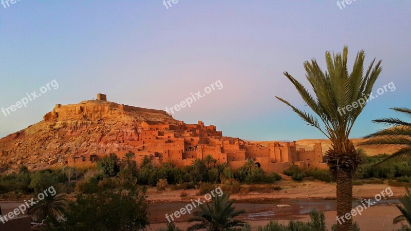 Ait Benhaddou Unesco World Heritage Clay Houses Morocco Mud Brick City