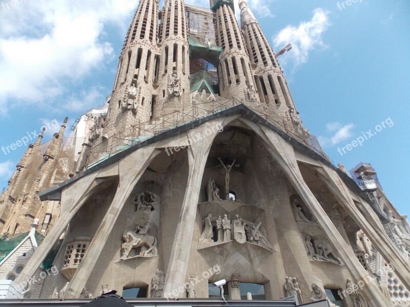 Sagrada Família Barcelona Cathedral Gothic Spain