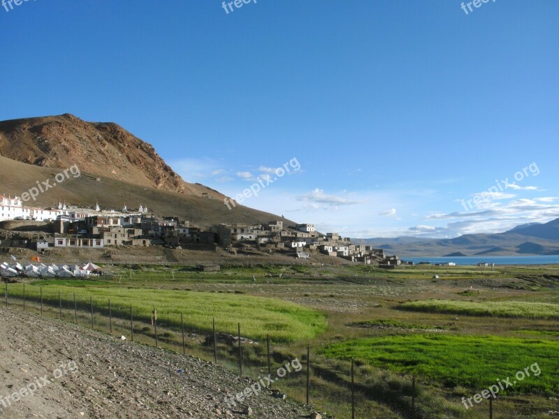 Trekking Himalayas Mountain Mountains Village