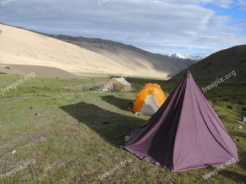 Tent Sleep Hiking Trekking Mountains