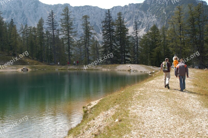 Water Bergsee Hiking Excursion Day Idyll