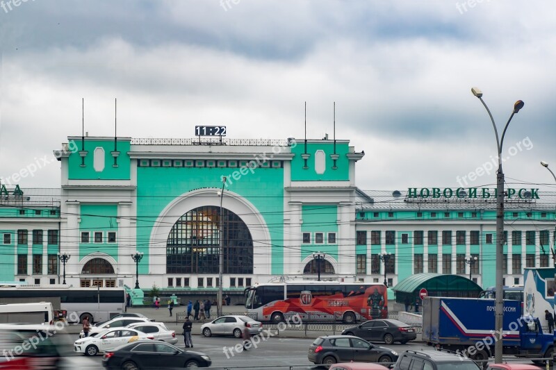 Station Novosibirsk Building Station Square Showplace