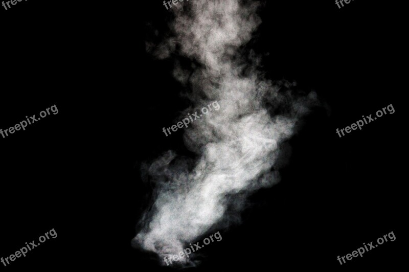 Smoke Steam Poison Environmental Protection Black Background