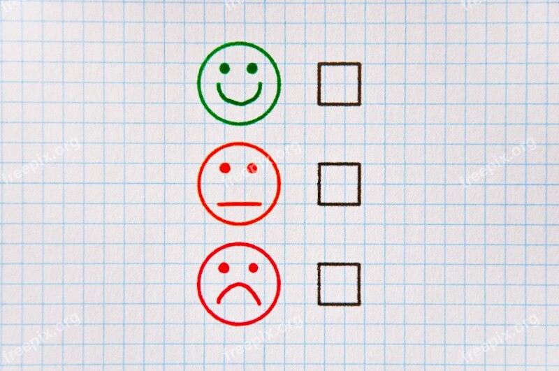 Feedback Checklist Empty Smiley Green