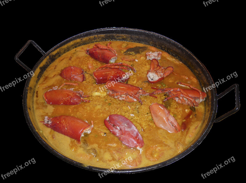 Paella Food Rice Saffron Free Photos