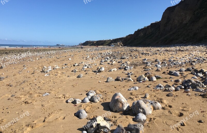 Beach Rocks Summer Landscape Sunny