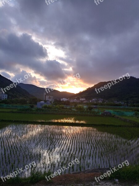 Evening Glow Sunset Free Photos