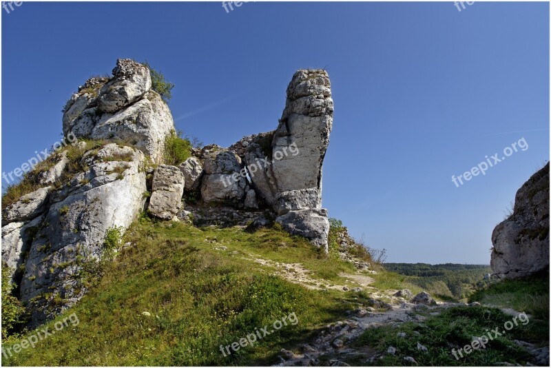 Rock Landscape Grass Upland Free Photos