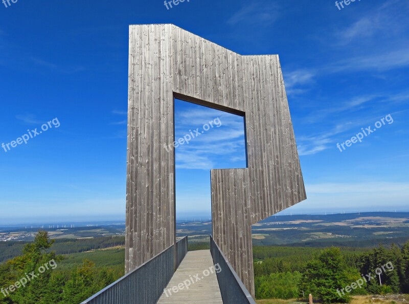 Heritage Head Hunsrück Germany Mountain Summit Sculpture