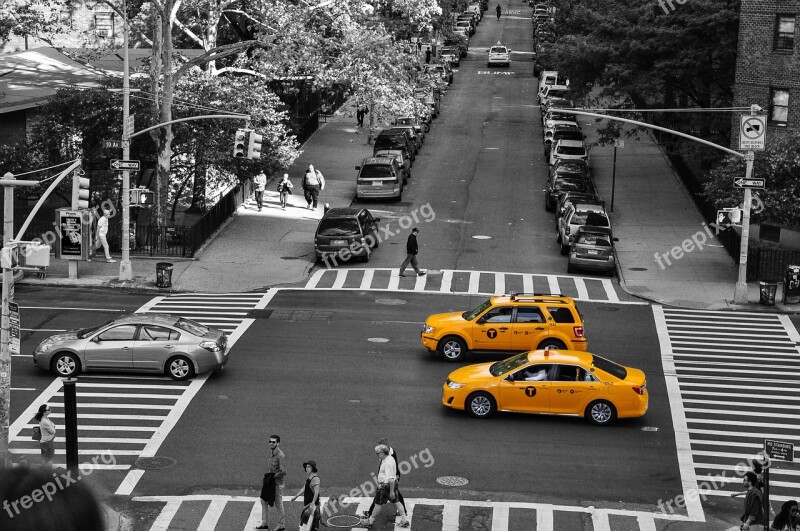 Taxi Cab Yellow Transport America