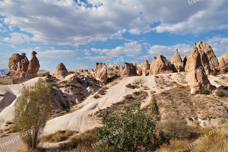 Turkey Cappadocia Landscape Tufa Rock Formations