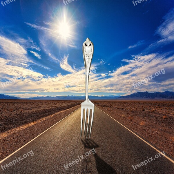 Fork In The Road Fork Road Decision Direction