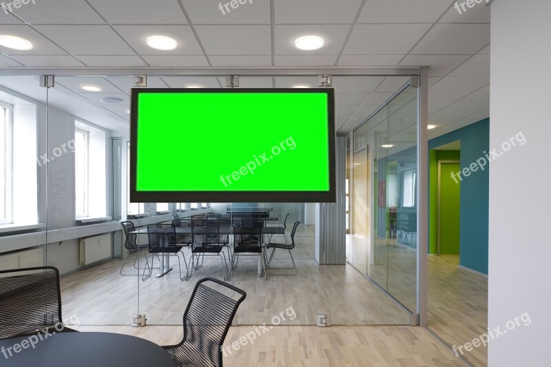 Office Virtual Set Green Screen Free Photos