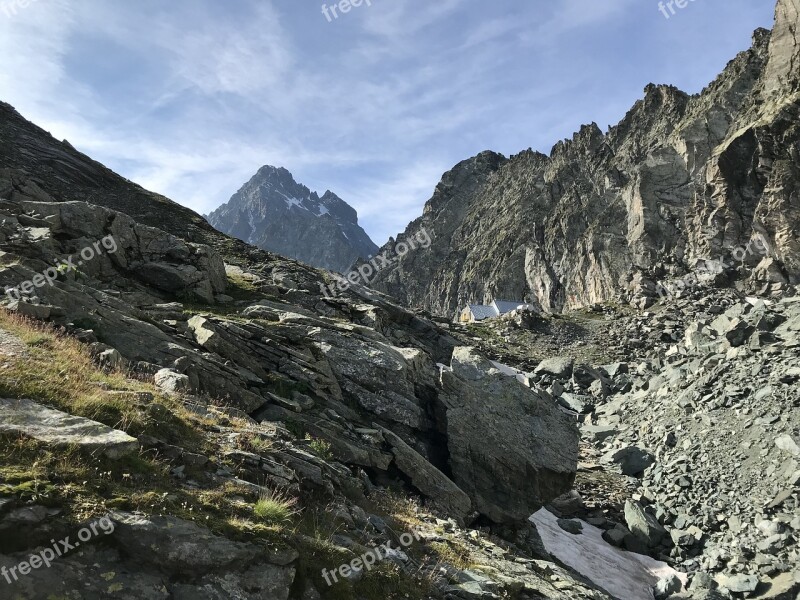 Monviso Italy Mountains Alps Landscape