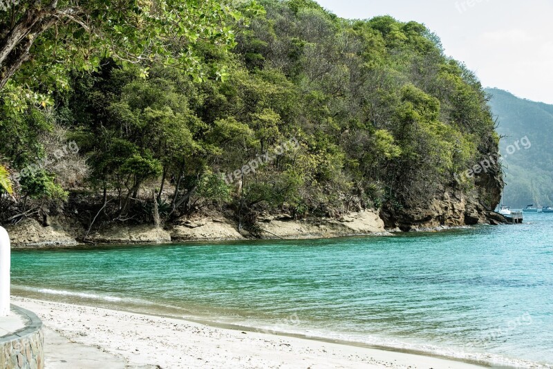 Bequia St Vincent And The Grenadines White Sand Beach Sand Caribbean