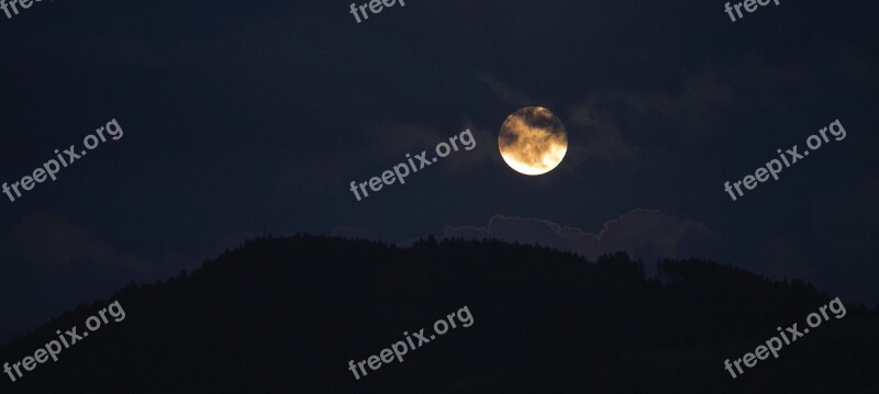 Moon Night The Mid-autumn Festival Sky Romantic