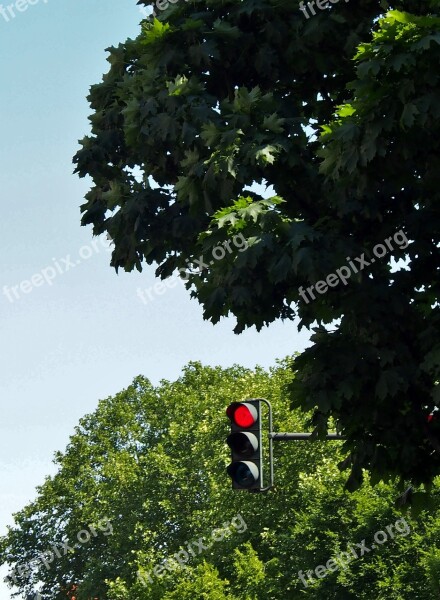 Traffic Lights Traffic Control Red Junction Hanau