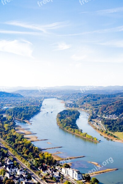 Rhine Siebengebirge River Water Nature