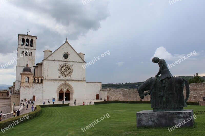 Umbria Assisi Basilica St Francis Free Photos