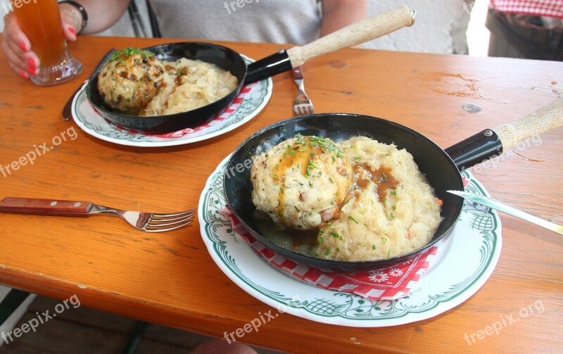 Eat Traditionally Traditional Meal Bavarian