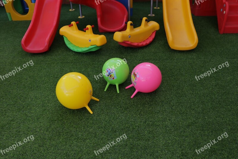 Toys Slides Balloon Balloons Colorful