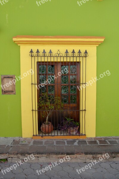 Door Colonial Poplars Mexico Grating