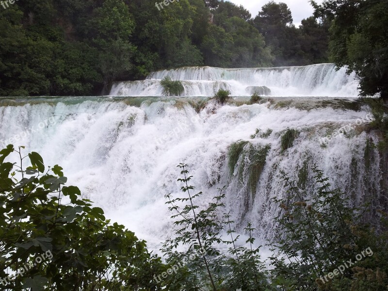 Falls Krk Croatia National Park Dalmatia