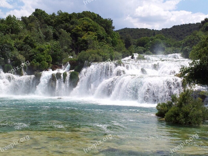 Falls Krk Croatia National Park Dalmatia