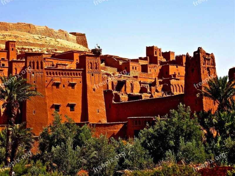 Fortress Morocco Adobe Castle Free Photos