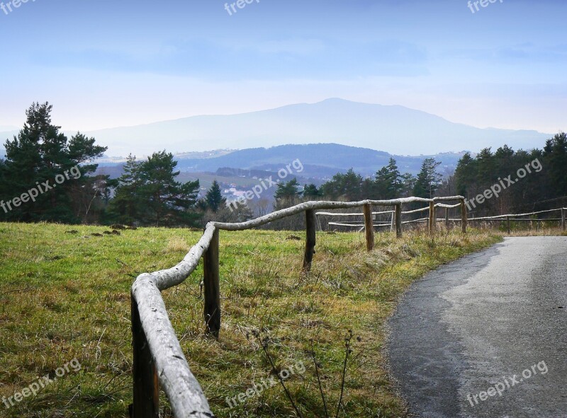 Mountains Island Beskids Top Trail View