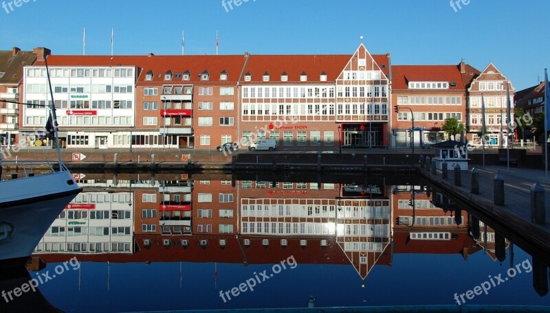 Emden Delft Mirroring Inland Port Light