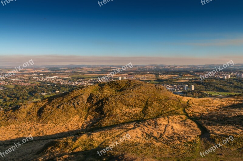 Edinburgh Scotland Nature Sun Blue Sky