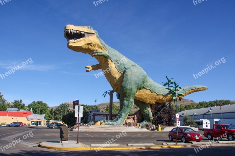 Dinosaur Drumheller Canada Badlands Alberta