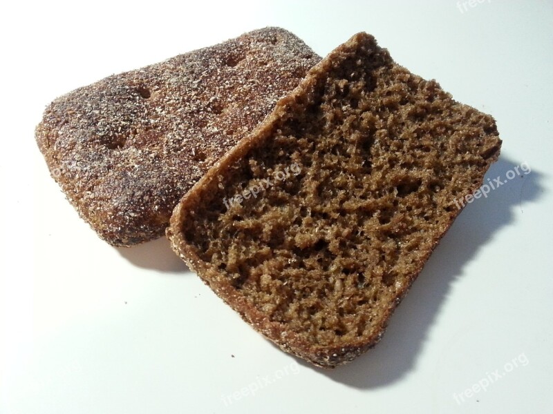 Rye Bread Slice Loaf Dark