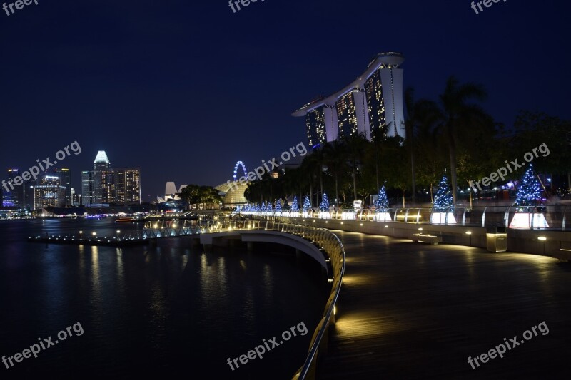 Marina Bay Singapore Waterfront Free Photos