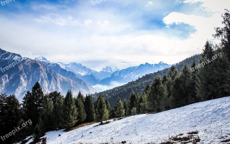 Hills Mountain Snow Peak Nature