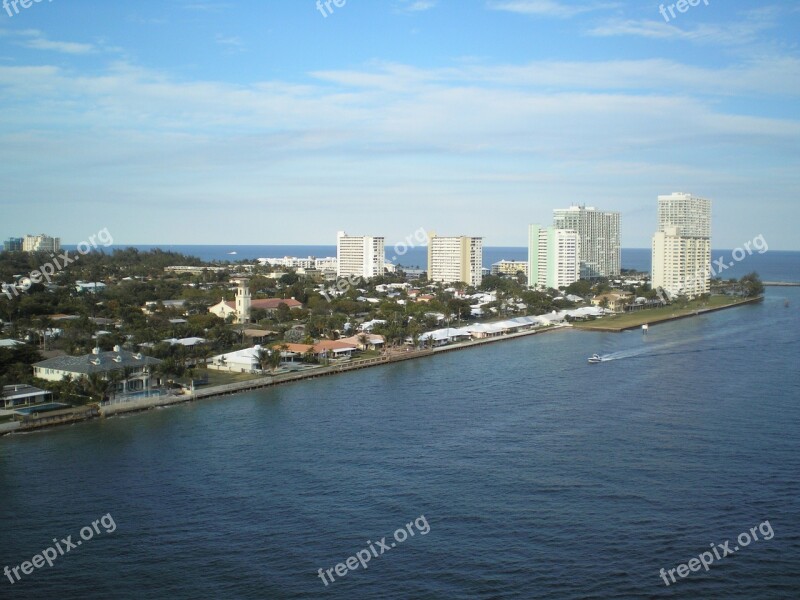 Fort Lauderdale Sea Harbor Coast Landscape