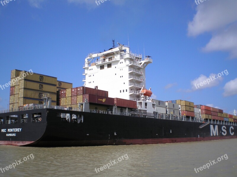 Ship Cargo Panama Canal Cargo Ship Shipping