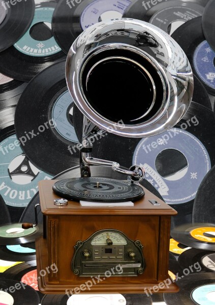 Gramophone Records Music Nostalgia Tinge