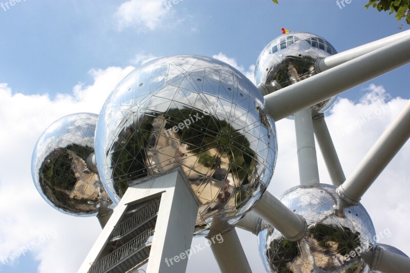 Brussels Atomium Landmark Attraction Free Photos