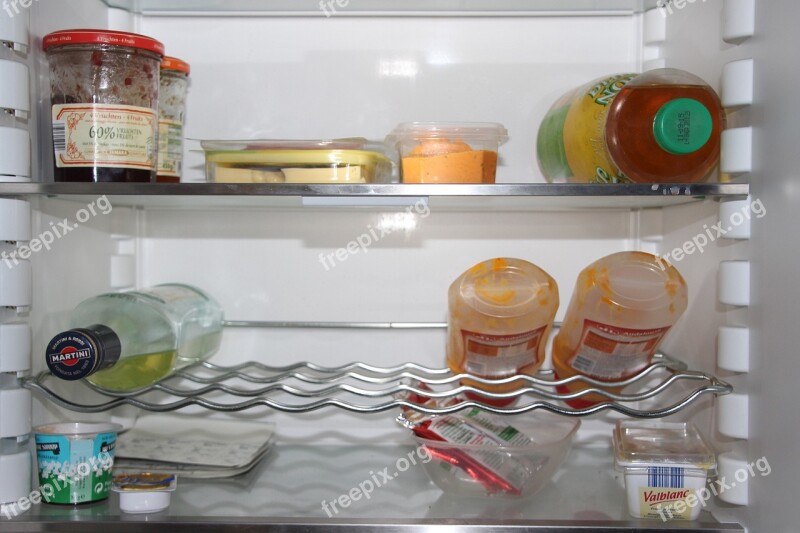 Refrigerator Food Fresh Cold Bottle