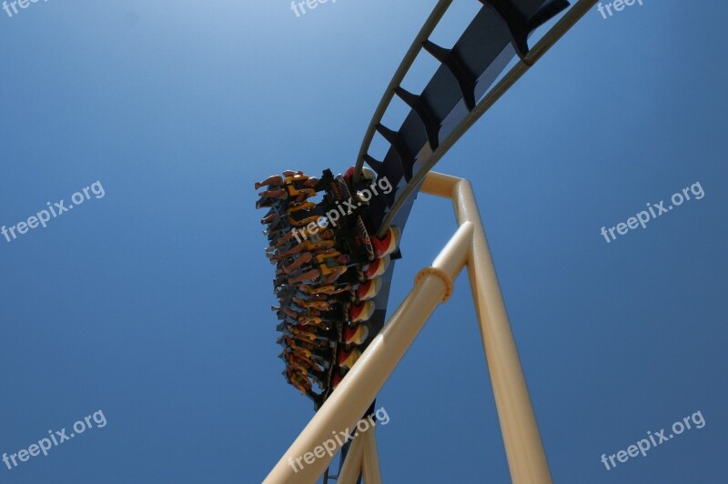 Roller Coaster Theme Park Ride Adrenaline Leisure