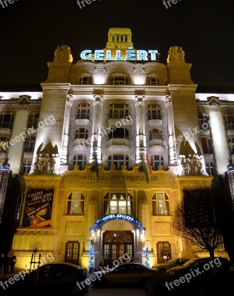 Budapest Hungary Gellert Hotel Building