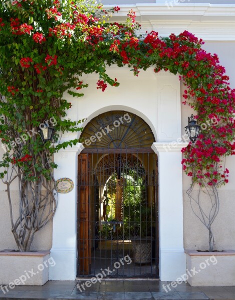 Door Colonial Poplars Free Photos