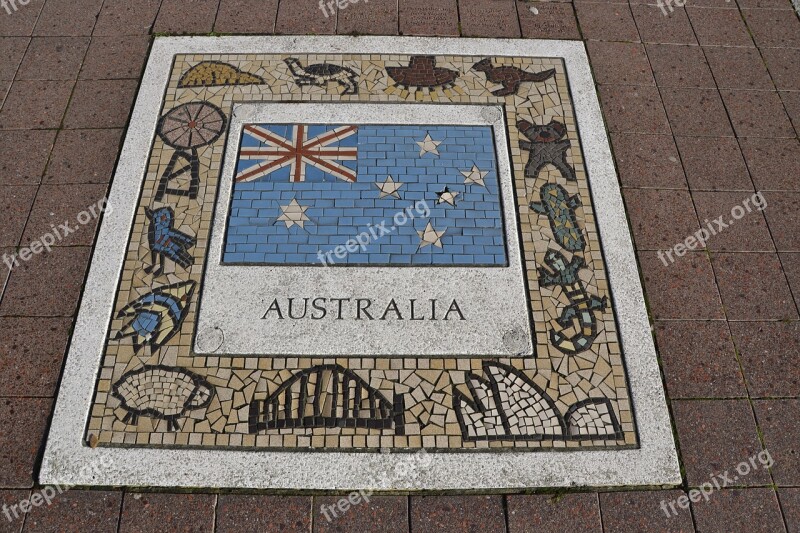 Australia Team Emblem Emblem Team Football