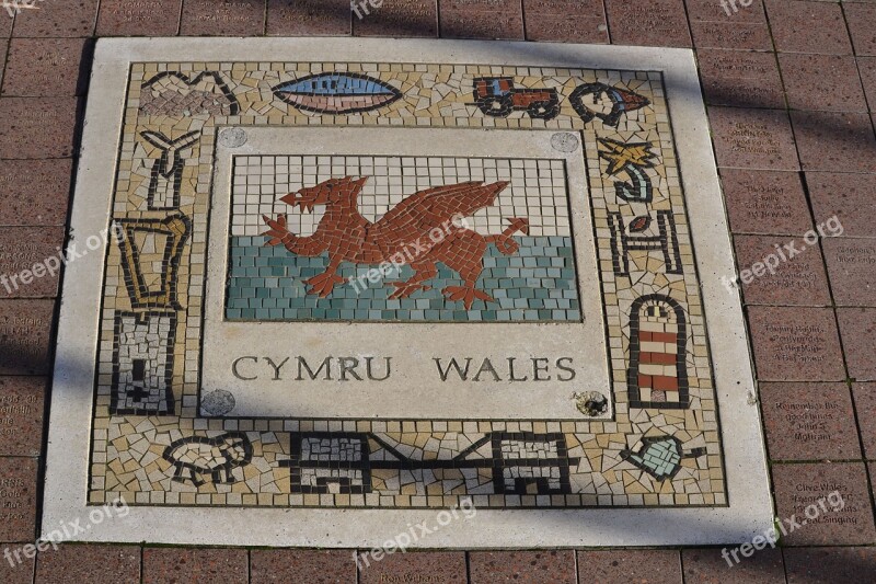 Wales Emblem National Symbol Flag